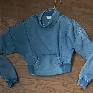 Gymshark lifting club Blue Cropped Sweatshirt